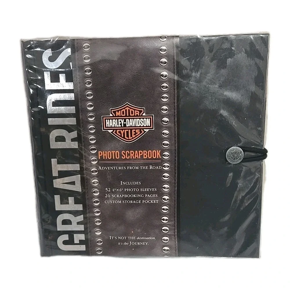 NOS Harley-Davidson Great Rides Photo Album 26 Page Vintage 4x6 Sleeves NEW
